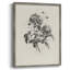 Reproduction florale vintage encadrée CECXLII - bois massif-397303509