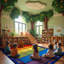 KidCarpet assis arc-en-ciel avec alphabet, tapis éducatif pour la maison ou l'école Tapis pour enfants