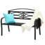 Banc de jardin en acier Jurnee
