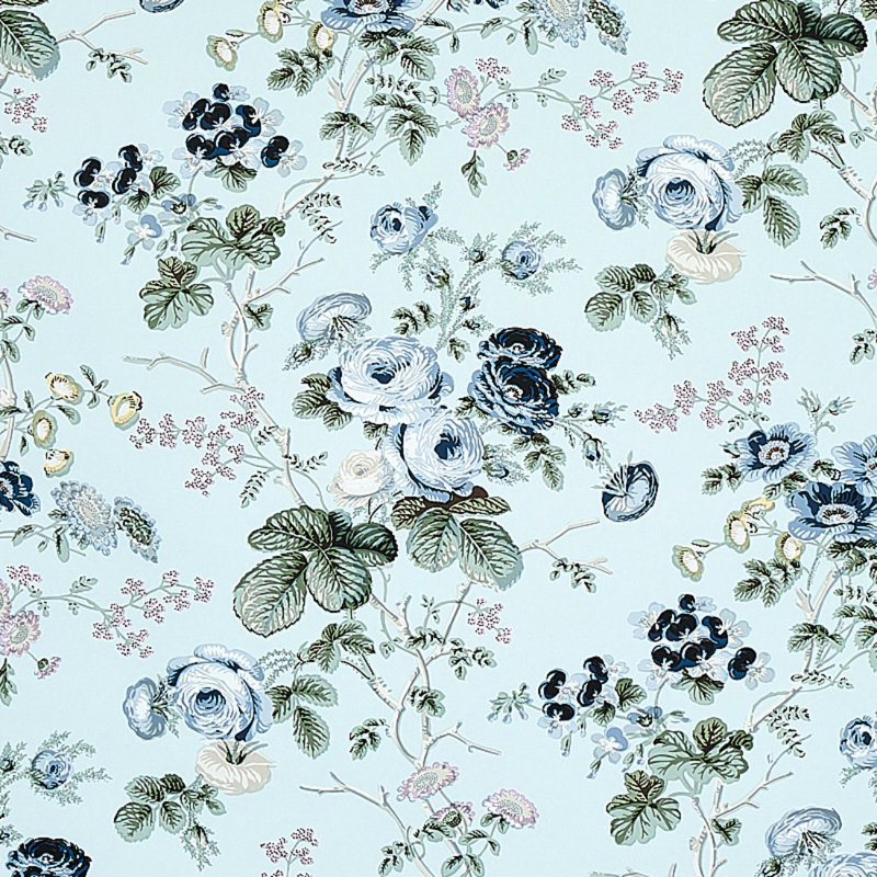 Salisbury Wallpaper, Blue