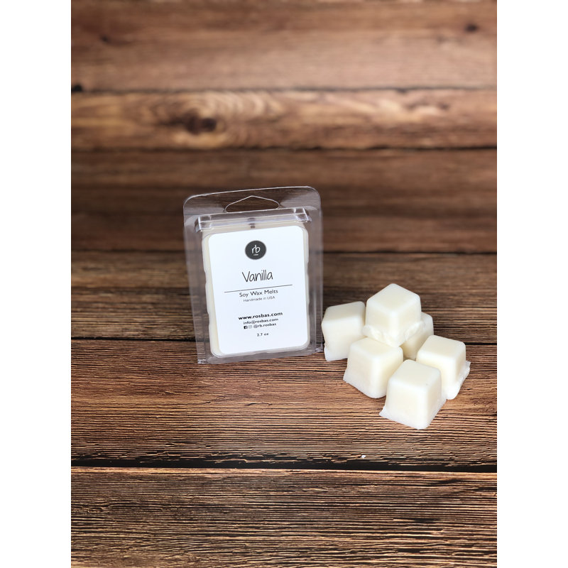 Cire de soja parfumée à la vanille fondue - versée à la main, longue durée, combustion propre, 2