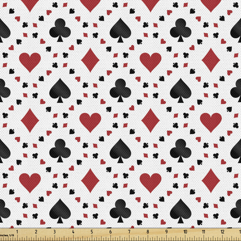 Chendra Poker Cards Advertising Holidays Multi-Purpose Fabric