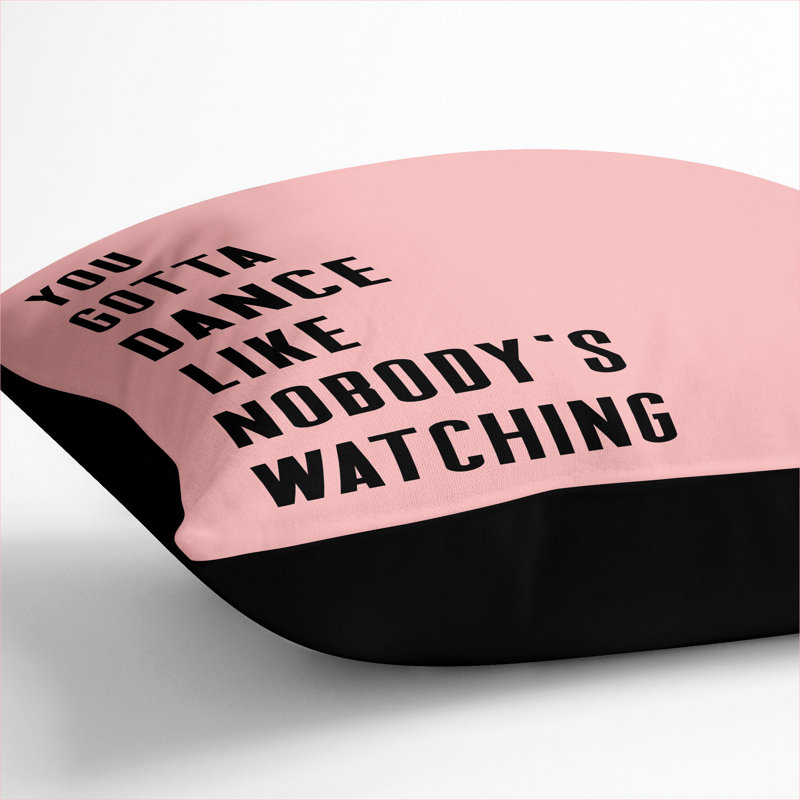 Square Cushion, 55cm H x 55cm W x 20cm D, Black