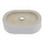 Lavabo de salle de bain vasque ovale en céramique blanche 19 "L x 12" l 19 "
