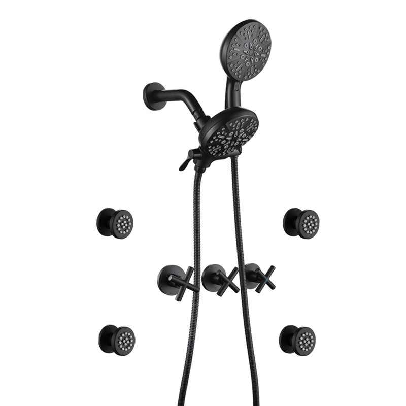 Pressure-Balanced (Temperature Control Only) Complete Shower System with Rough in-Valve