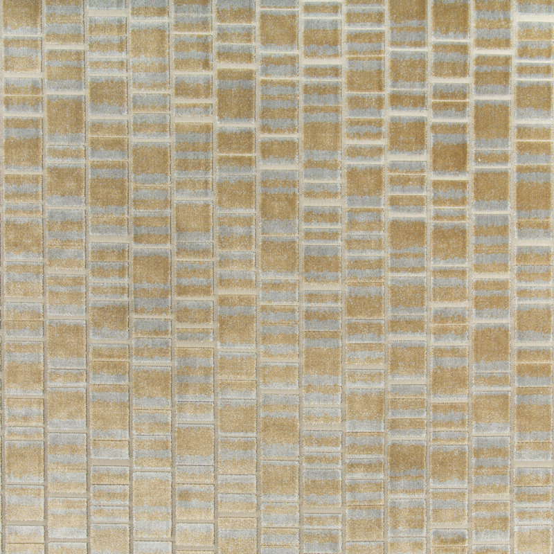Thom Filicia Caisson Velvet Fabric, Brass