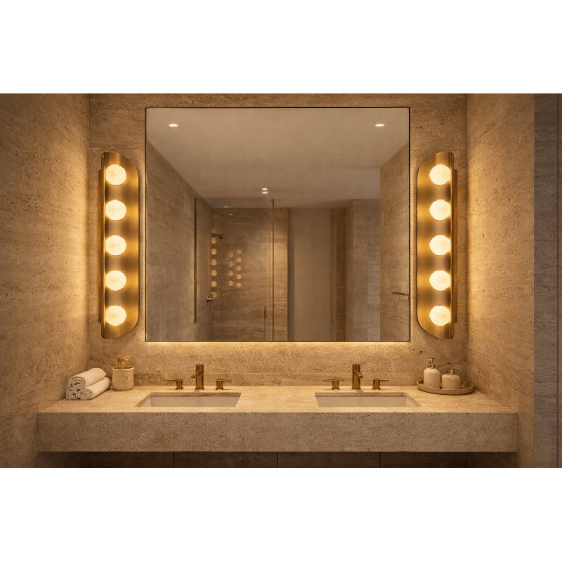 Applique murale 5 lumières Molari, 28.4" H x 6.1" W x 4.1" D, 5