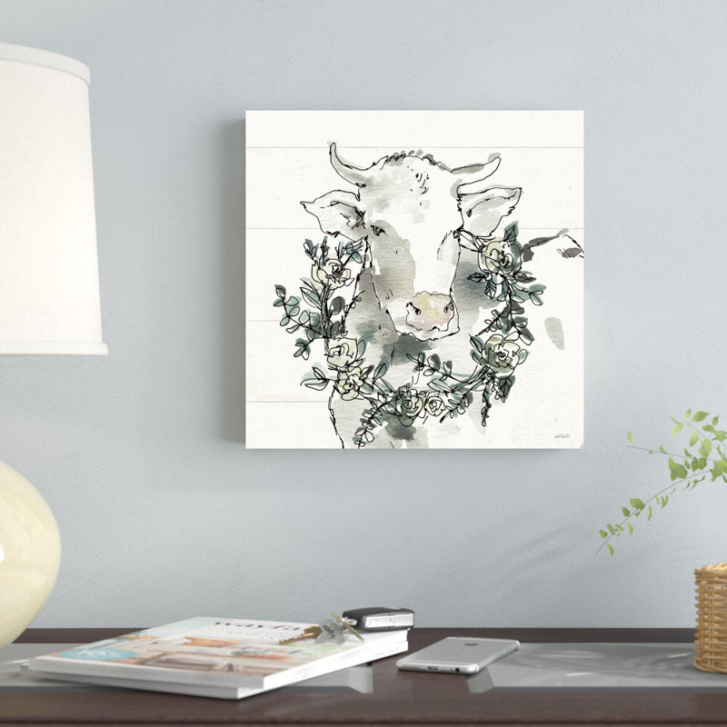 «Modern Farmhouse douzième» par Anne Tavoletti - reproduction d'art sur toile tendue, H 12 po x l 12 po