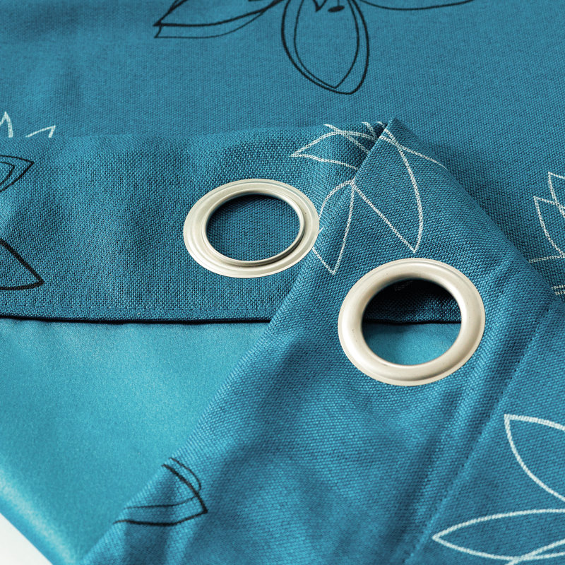 Casperson Room Darkening Curtain Single Panel, Saxony Blue, 52" W x 84" L