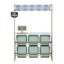 Teamson Kids Little Helper Farmer’s Market Prentend Play Stand with Storage Bins, Awning & Accessories