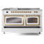 ILVE Nostalgie II Noblesse 60 po à 2 brûleurs, plaque chauffante, plaque de cuisson française-939345226-939345233