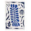 Corail Hand Tufted Wool Floral Area Rug in Blue-1316184059