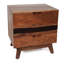 Table de chevet en bois: style rustique avec captation en direct, commode 21,5 x 16,5 x 23