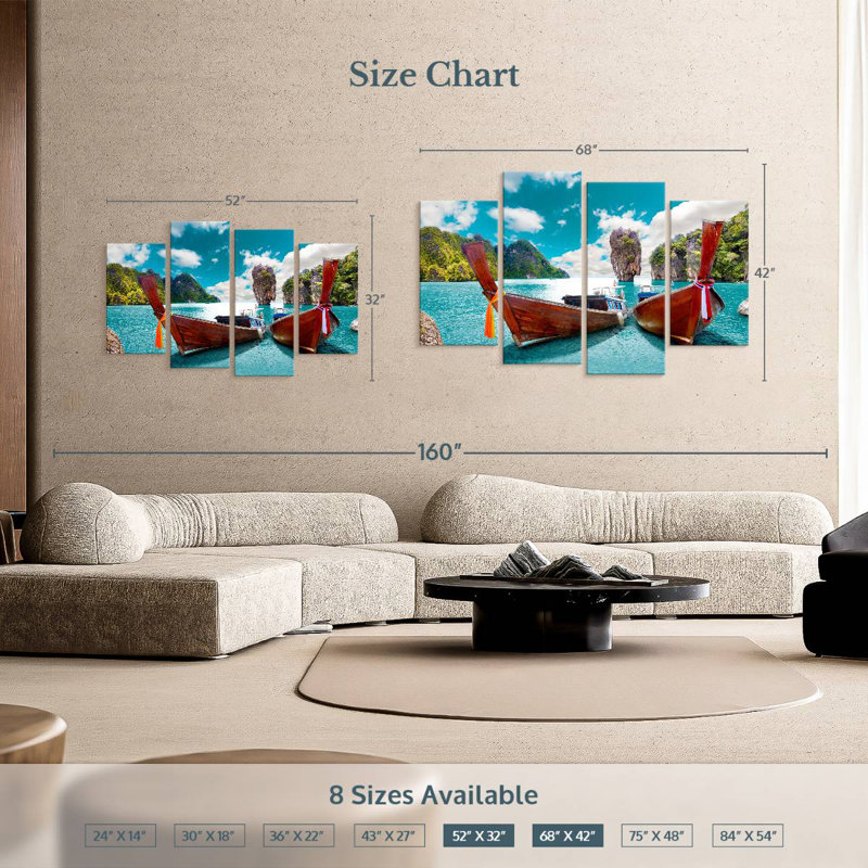 Mehar Boats In Phuket, 42" H x 68" W