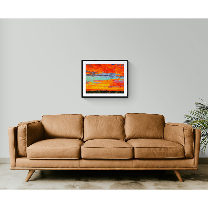 Sonoran Sunset Print by Jeff Ferst, Black Framed Paper, 25.2" H x 31.2" W