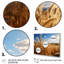 «Golden Harvest Meadow Horizon IV», art mural 4 pièces-371901206