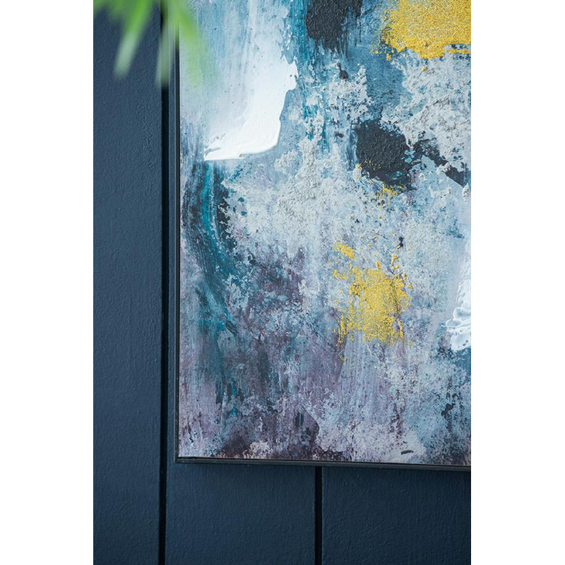 Multicolore - art mural moderne abstrait Colleen - l 24 po x H 40 po