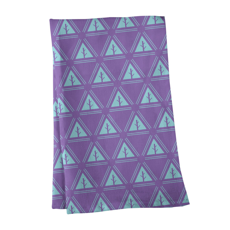 Theo Nath Tea Towel Kitchen Towel, Purple/Teal Blue, Cotton Twill