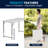 Noah 47.75'' Adjustable Height Bi-Fold Plastic Folding Event Table with Carrying Handle