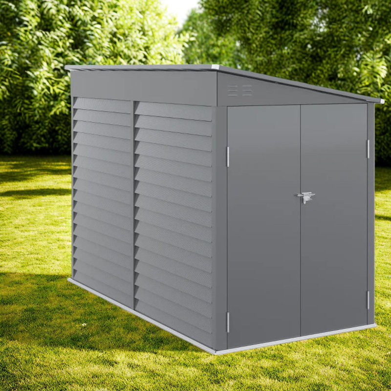 Spacieuse remise en acier de 38 pieds carrés, moderne et facile à ranger