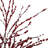 50" Artificial Red Berry Christmas Twig Tree Unlit