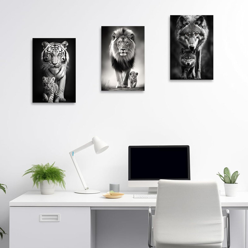 3 Piece Wrapped Canvas Wall Art, 60cm H x 40cm W