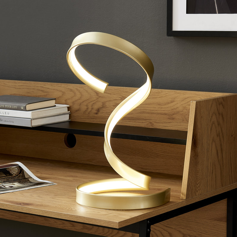 Calveston 17'' Dimmable Novelty Table Lamp, Gold
