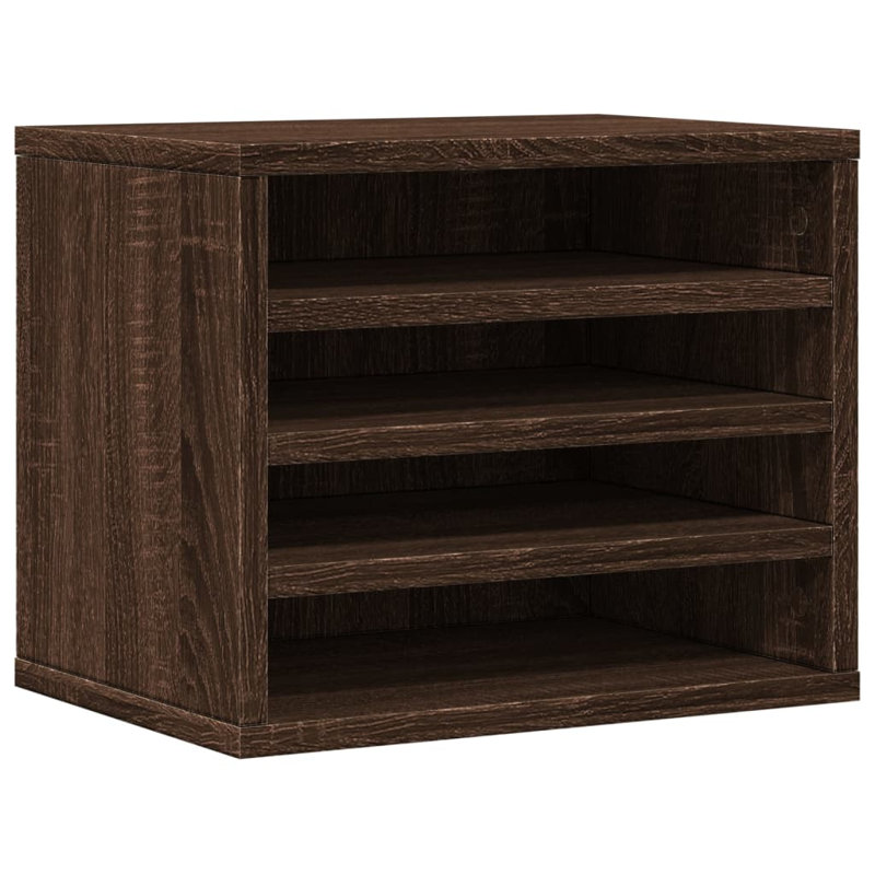  Desk Organiser 36X26x29.5 Cm Engineered Wood, Brown Oak
