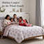 Ensemble de literie réversible Southshore Fine Linens Merry Manor, 6 pièces, en microfibre doublement brossée 110 g/m², avec coussins décoratifs, format grand lit/queen lit-135987630