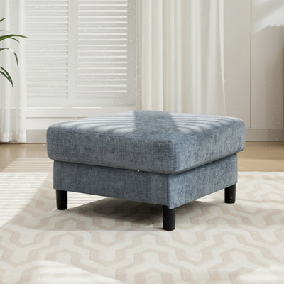 Della 27.5" Wide Upholstered Square Ottoman