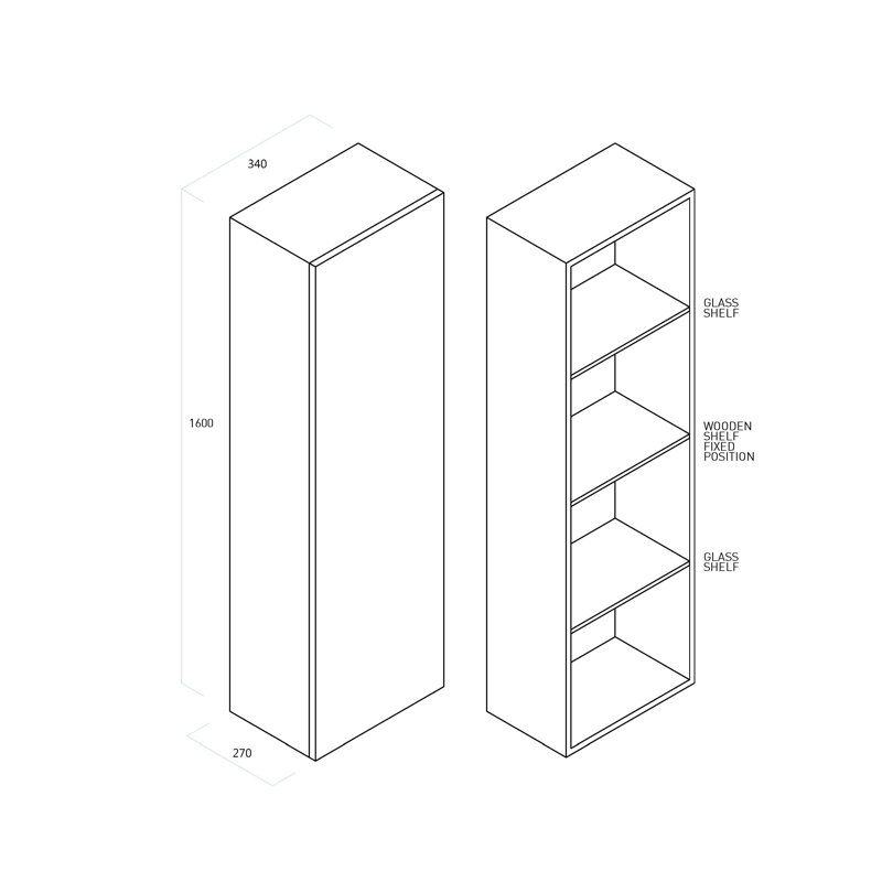 Bernice Linen Cabinet, Ecru