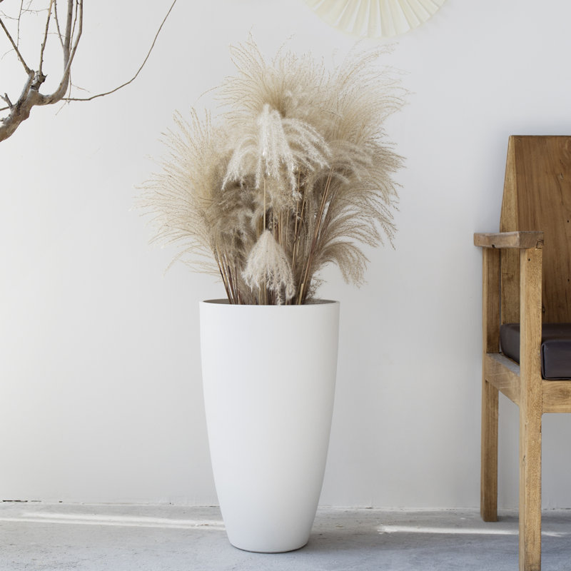 Jardinières en pot, 1, Blanc, H 20 po x l 11,5 po x P 11,5 po