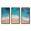 Vue aérienne de la plage bleue «Blue Tranquility» - art mural plage-314267292-314267293