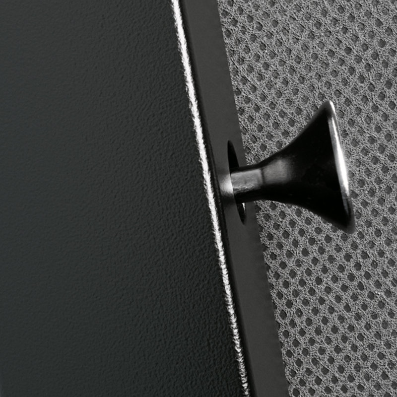 Commode en tissu 4 tiroirs, Gris foncé / Noir