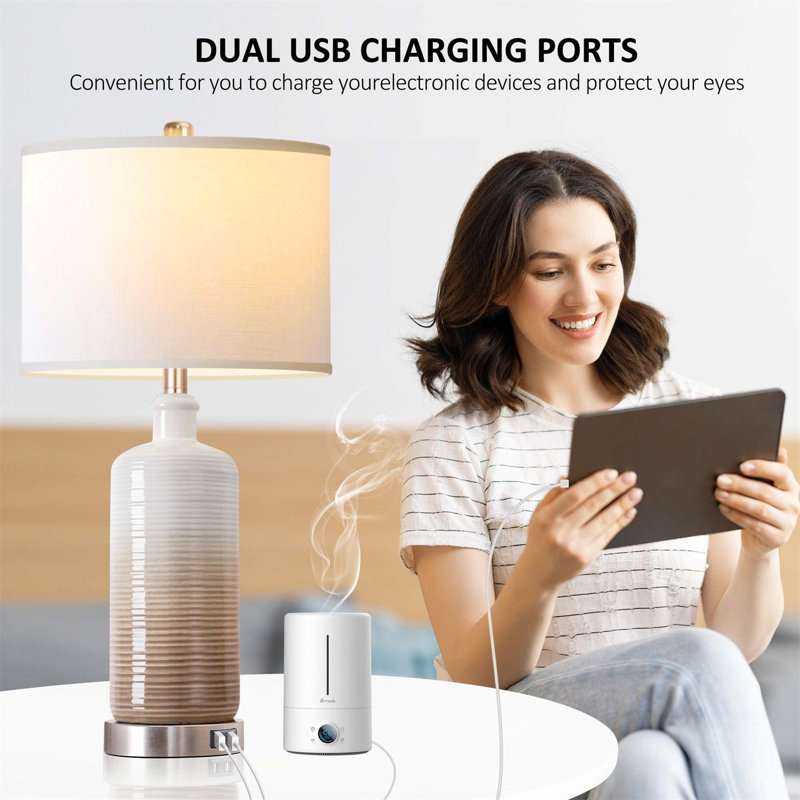 Ceramic USB Table Lamp