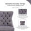 Boler Velvet Side Chair in Gray