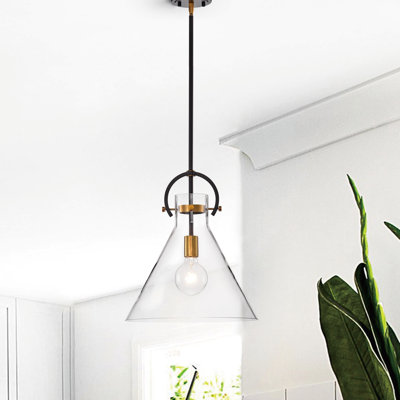 Luminaire suspendu conique 1 lumière