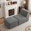 2 chaises longues rembourrées en flanelle de fourrure de lapin rembourrées 2 pièces sans assemblage requis-131645741