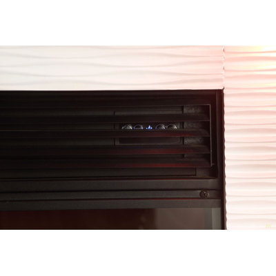 Meuble télé de style contemporain avec foyer électrique et réglage de la luminosité à 3 niveaux, contrôle de la température de la pièce, salon principal