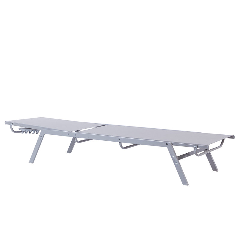 Quinebaug 197cm Long Reclining Single Chaise, Grey