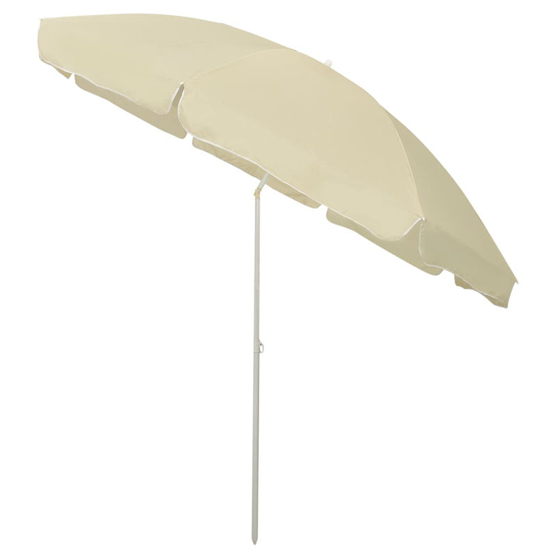 Parasol de plage Jattin, Jaune sable,  L 104,3 po x H 106,3 po