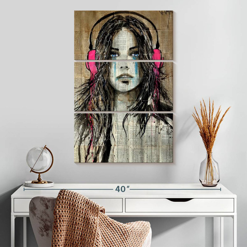 Leisha Wired For Sound, 32" H x 20" W