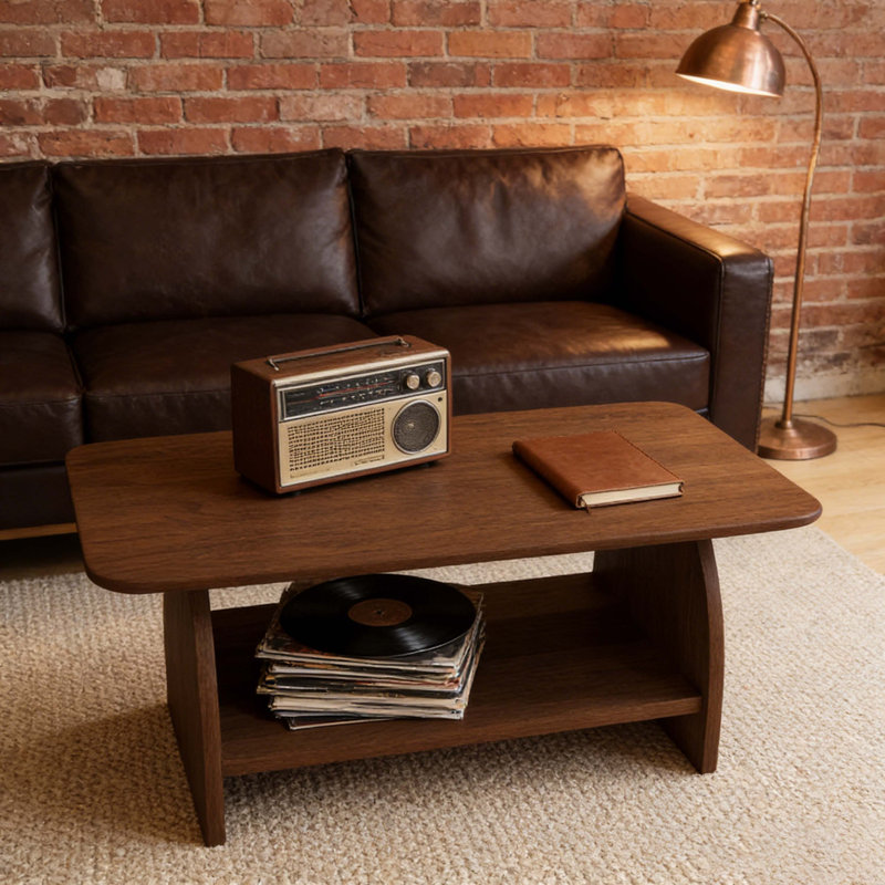 Table basse Modern, Noyer