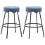 Tabouret de comptoir rembourré 26,97 po Kipten-1214027750