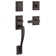 Prestige Spyglass Handleset Handleset with Deadbolt Door Lever and Rosette
