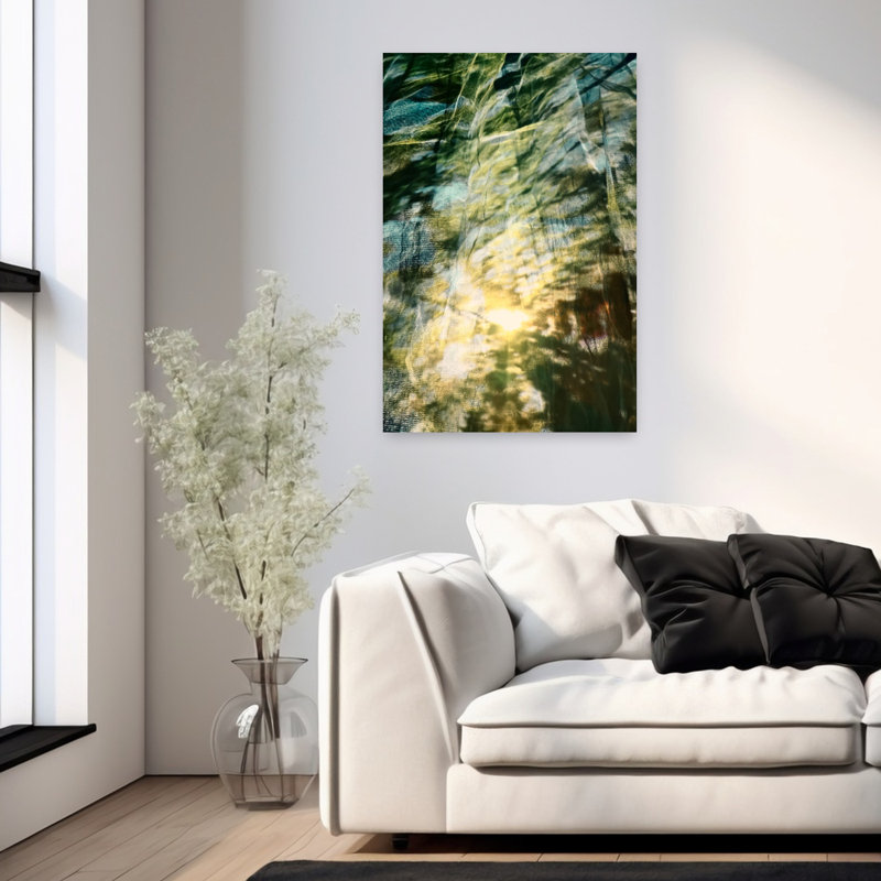 Art contemporain contemporain abstrait, H 36 po x l 24 po