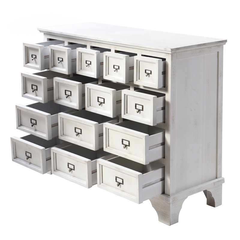 15 - Drawer Apothecary Accent Chest