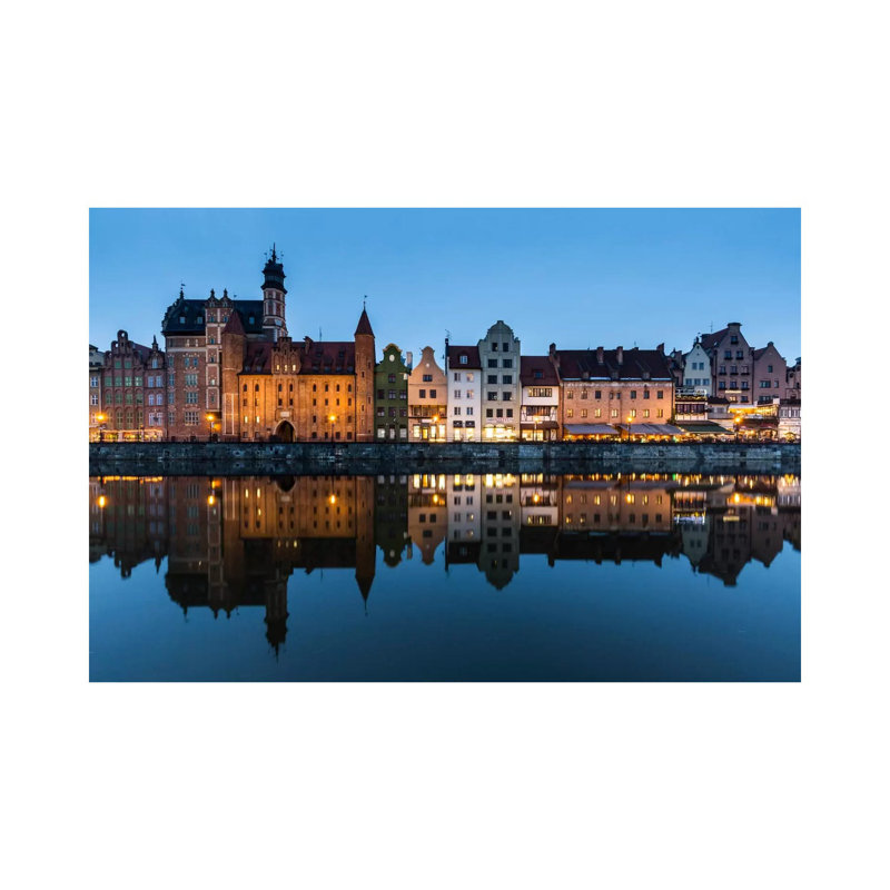 Poland, Gdansk, Motlawa River, Old Town by Mikolaj Gospodarek - Wrapped Canvas Print, 101.6 cm H x 66.04 cm W x 3.175 cm D