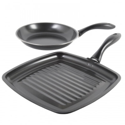 Batterie de cuisine 2 pièces Gibson Westleton - noir
