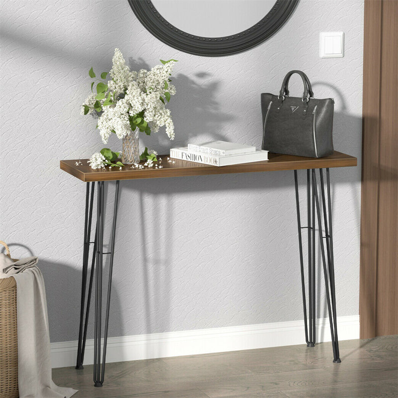 Starrucca 99.5cm Solid Wood Top Console Table